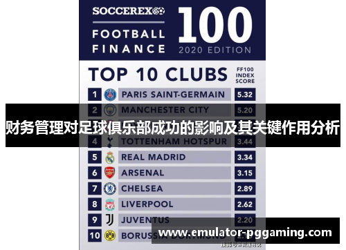 财务管理对足球俱乐部成功的影响及其关键作用分析