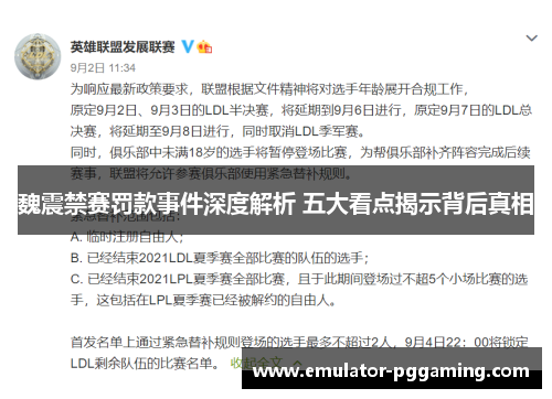 魏震禁赛罚款事件深度解析 五大看点揭示背后真相